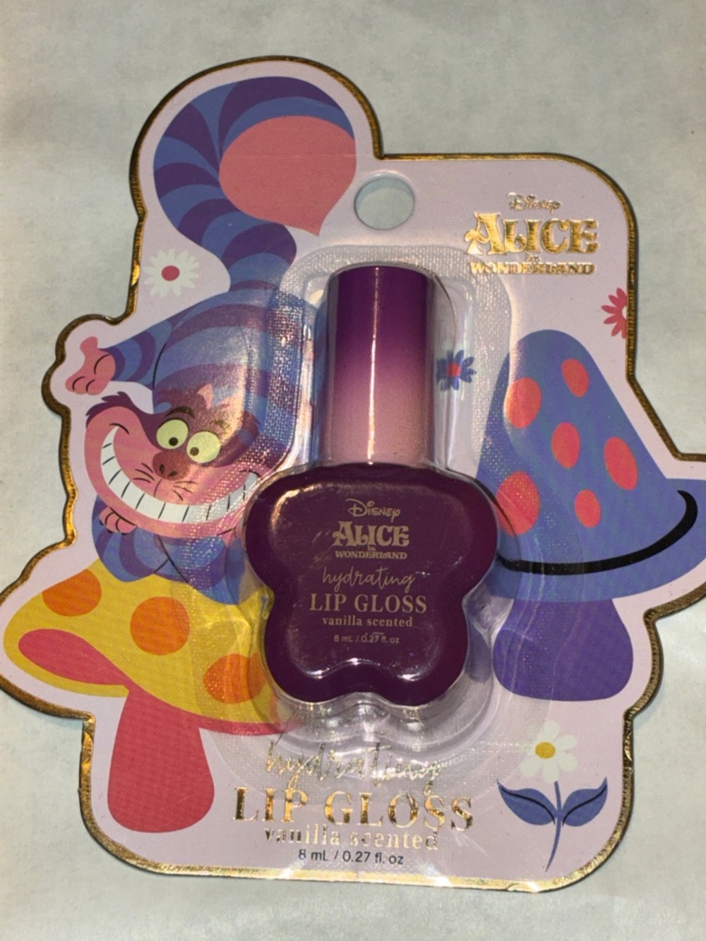 Disney Alice in Wonderland Purple Gradient Cheshire Cat Lip Gloss